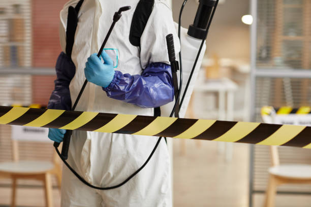 Professional Biohazard Cleanup technician working in Oakville, IN